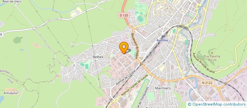 localisation de l'entreprise MADAME AURELIE SEMETE à AURILLAC