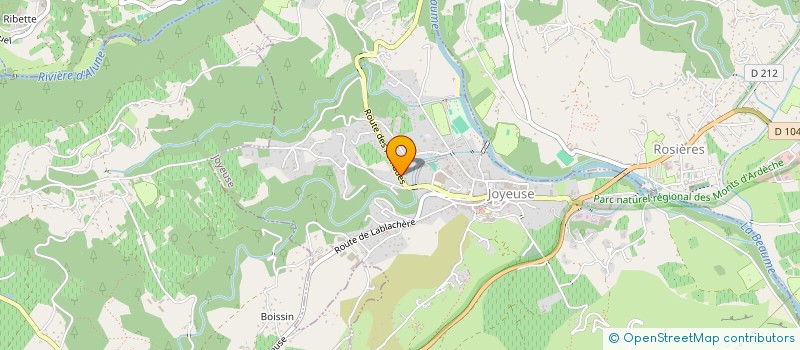 localisation de l'entreprise MADAME AURELIE SENDRA à JOYEUSE