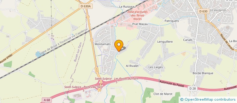 localisation de l'entreprise MADAME AURELIE SERES à SAINT-SULPICE-LA-POINTE