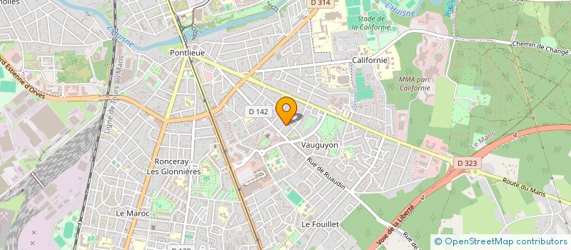 localisation de l'entreprise MADAME AURELIE SERGENT  LE MANS