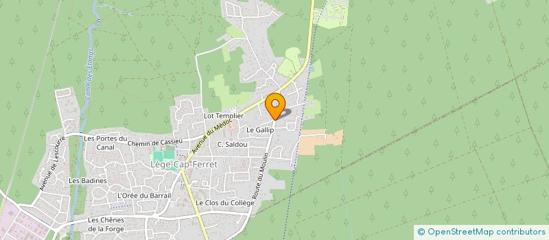 localisation de l'entreprise MADAME AURELIE SERRE  LEGE-CAP-FERRET