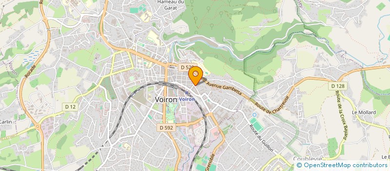 localisation de l'entreprise MADAME AURELIE SERRES  VOIRON