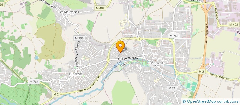 localisation de l'entreprise MADAME AURELIE SERVAIRE  CEBAZAT