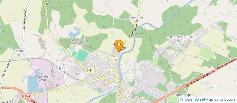 localisation de l'entreprise MADAME AURELIE SERY  CARCEN PONSON