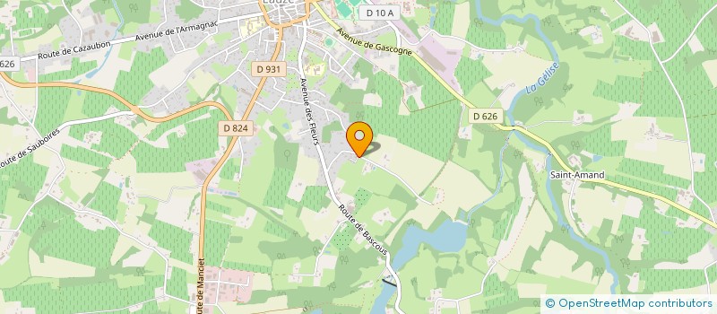 localisation de l'entreprise MADAME AURELIE SETAU  EAUZE