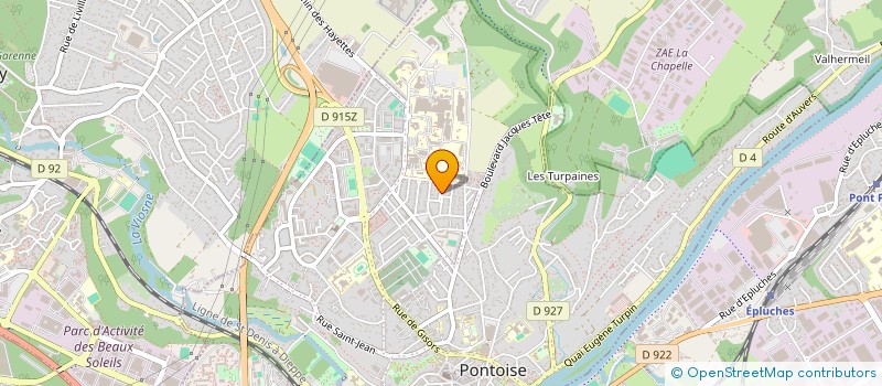 localisation de l'entreprise MADAME AURELIE SIMEON  PONTOISE