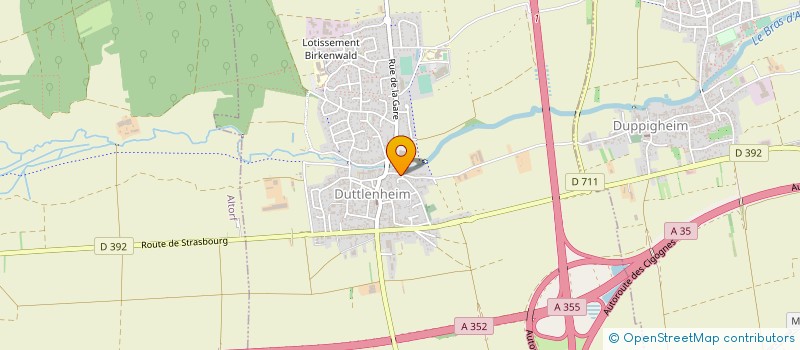 localisation de l'entreprise MADAME AURELIE SIMON  DORLISHEIM