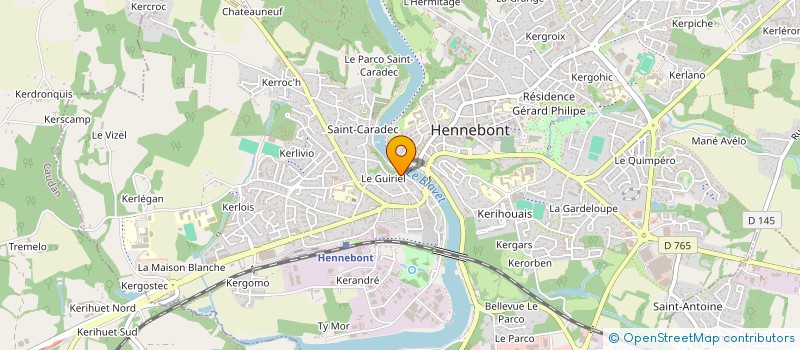 localisation de l'entreprise MADAME AURELIE SIOEN  HENNEBONT