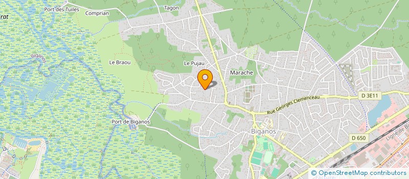 localisation de l'entreprise MADAME AURELIE SLIMANI  BIGANOS