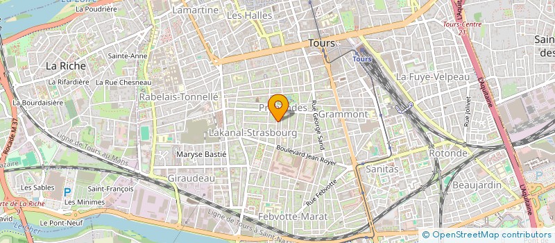 localisation de l'entreprise MADAME AURELIE SNOLLAERTS à TOURS