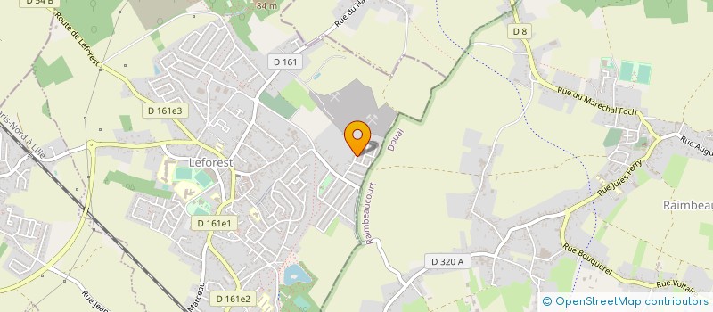 localisation de l'entreprise MADAME AURELIE SOBIERAJSKI  LEFOREST