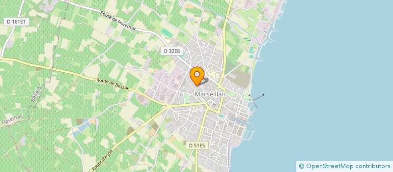 localisation de l'entreprise MADAME AURELIE SOLANO  MARSEILLAN