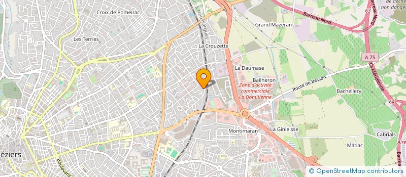 localisation de l'entreprise MADAME AURELIE SOULIM à BEZIERS