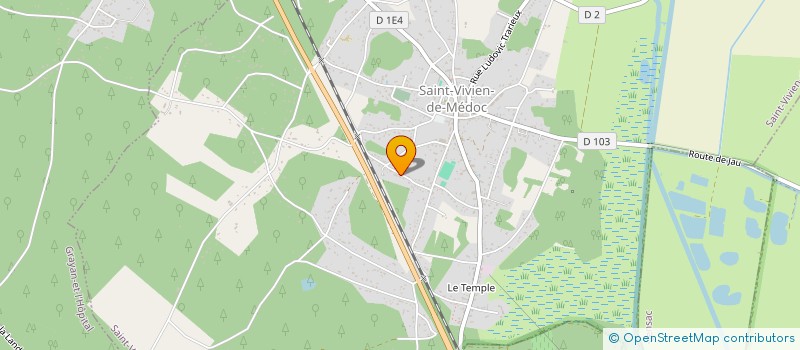 localisation de l'entreprise MADAME AURELIE SOWINSKI  SAINT-VIVIEN-DE-MEDOC