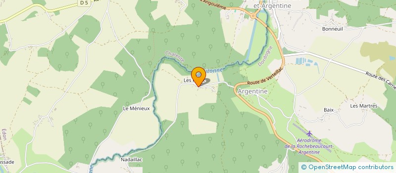 localisation de l'entreprise MADAME AURELIE SPECIA  LA ROCHEBEAUCOURT-ET-ARGENTINE