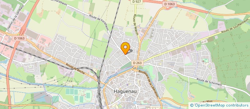 localisation de l'entreprise MADAME AURELIE STEINMETZ  HAGUENAU