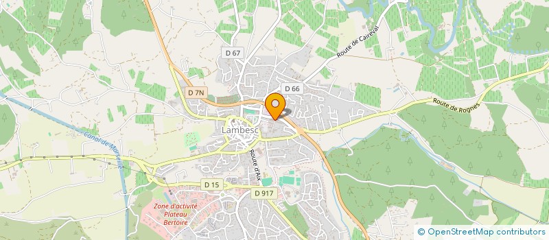 localisation de l'entreprise MADAME AURELIE STEINMETZ  LAMBESC