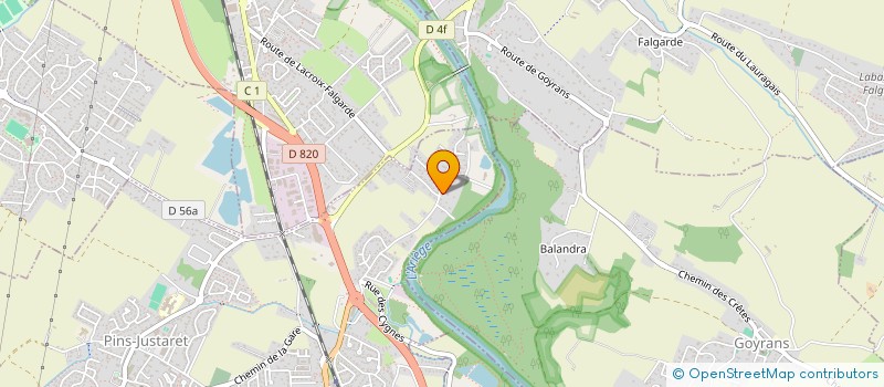 localisation de l'entreprise MADAME AURELIE STURM  PINS-JUSTARET