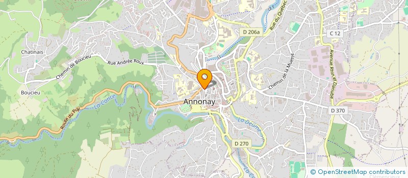 localisation de l'entreprise MADAME AURELIE SUAREZ à ANNONAY