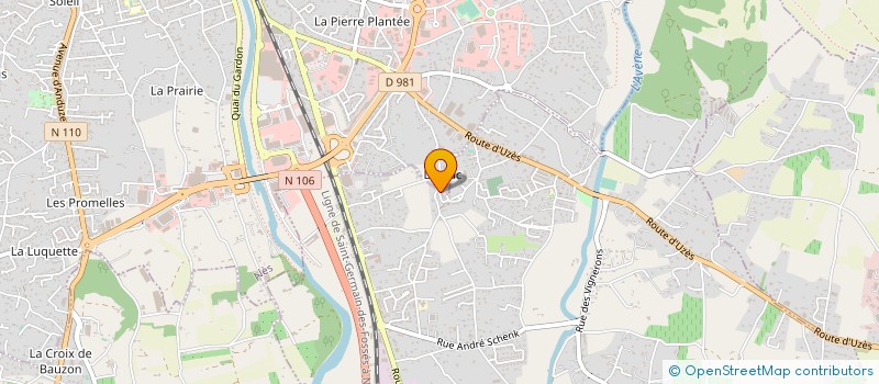 localisation de l'entreprise MADAME AURELIE SUAU  NIMES