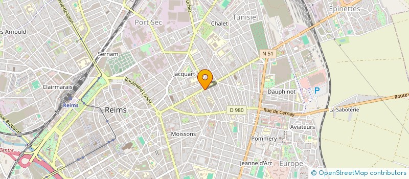 localisation de l'entreprise MADAME AURELIE SUITTE à REIMS