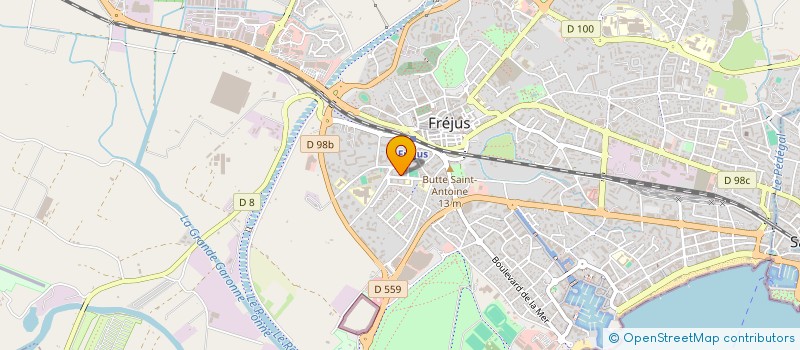 localisation de l'entreprise MADAME AURELIE SUIVENG à FREJUS