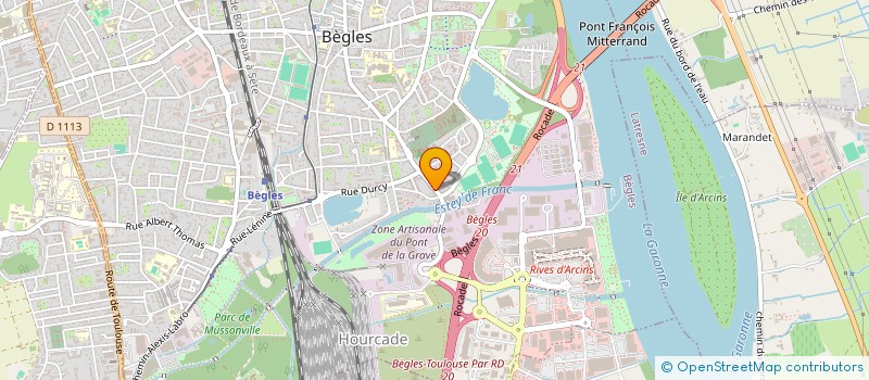 localisation de l'entreprise MADAME AURELIE SUNDA  MERIGNAC