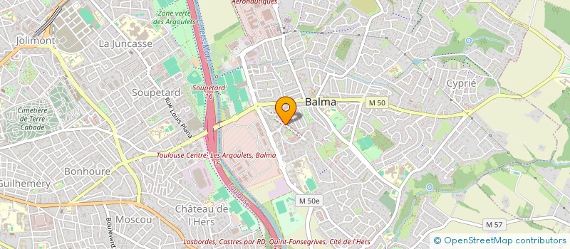 localisation de l'entreprise MADAME AURELIE SURLES  BALMA