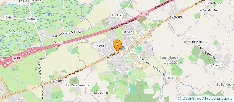 localisation de l'entreprise MADAME AURELIE TABU  DOZULE