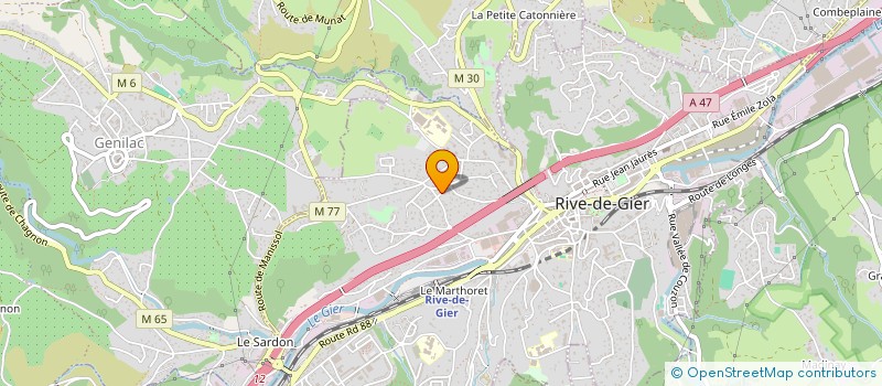 localisation de l'entreprise MADAME AURELIE TAGLIOLI  RIVE-DE-GIER