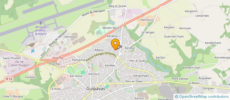 localisation de l'entreprise MADAME AURELIE TAIF  GUIPAVAS