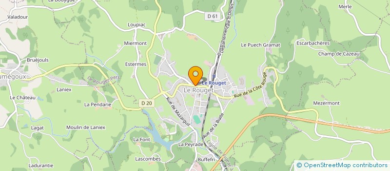localisation de l'entreprise MADAME AURELIE TALON à LE ROUGET-PERS