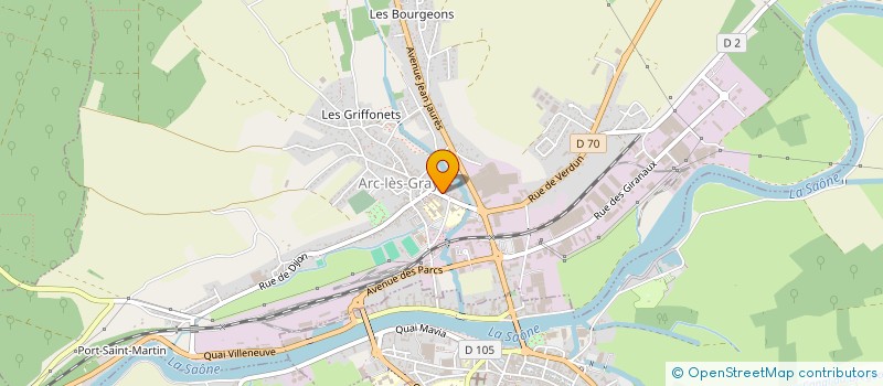 localisation de l'entreprise MADAME AURELIE TAULLE  ARC-LES-GRAY