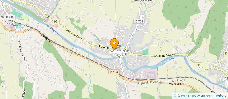 localisation de l'entreprise MADAME AURELIE TAVEAU  AOUSTE-SUR-SYE