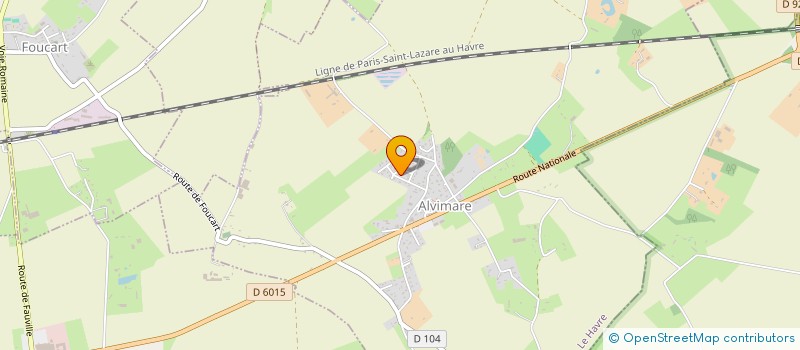 localisation de l'entreprise MADAME AURELIE TEBBAL  ALVIMARE