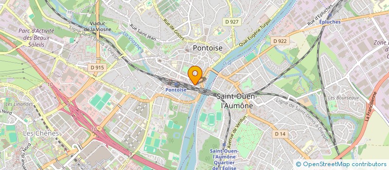 localisation de l'entreprise MADAME AURELIE TEULADE  PONTOISE