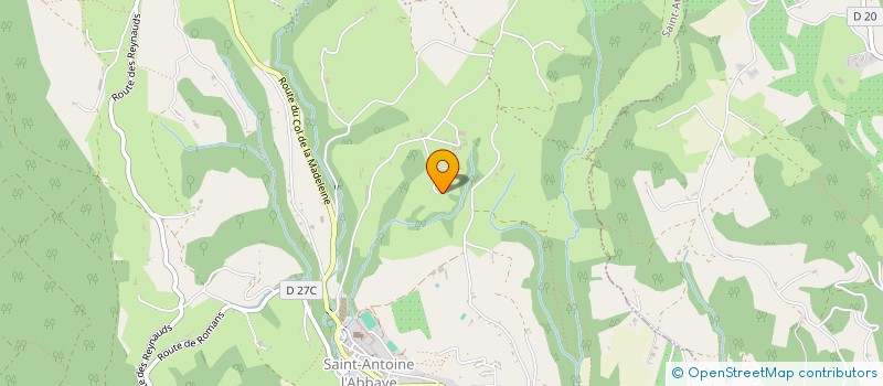 localisation de l'entreprise MADAME AURELIE TEYZIER  SAINT ANTOINE L'ABBAYE