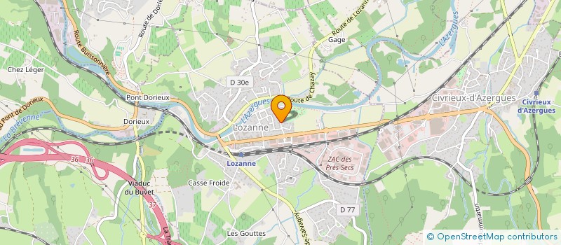 localisation de l'entreprise MADAME AURELIE THOMAS  LOZANNE