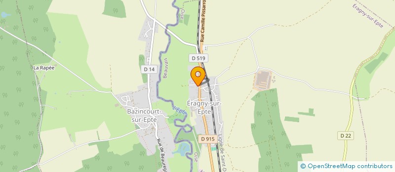 localisation de l'entreprise MADAME AURELIE THOUARY  ERAGNY-SUR-EPTE