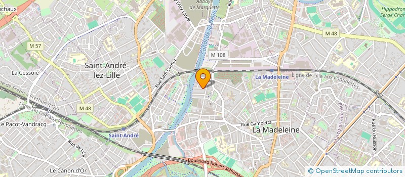 localisation de l'entreprise MADAME AURELIE TIRLOY à LA MADELEINE