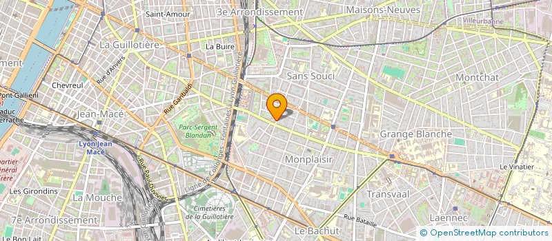 localisation de l'entreprise MADAME AURELIE TISSERAND  LYON