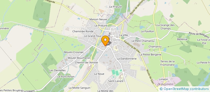 localisation de l'entreprise MADAME AURELIE TISSET à LORRIS