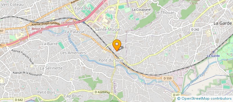 localisation de l'entreprise MADAME AURELIE TOMASSO  TOULON