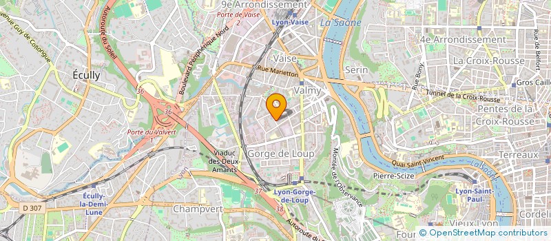 localisation de l'entreprise MADAME AURELIE TORTOSA  LYON