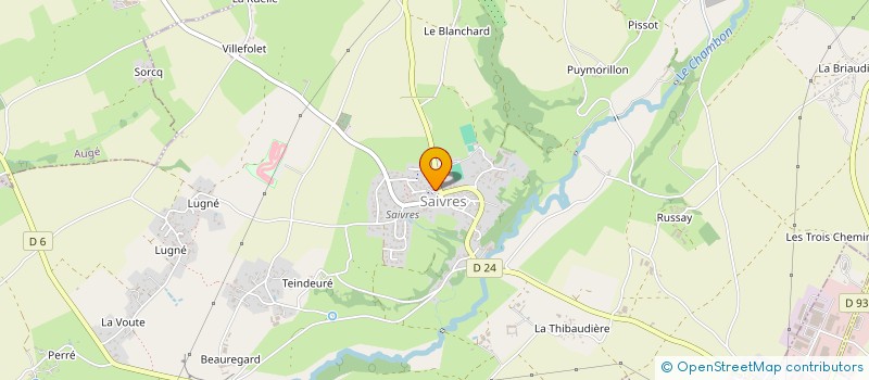 localisation de l'entreprise MADAME AURELIE TOULAT  SAIVRES