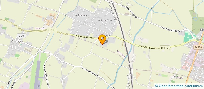 localisation de l'entreprise MADAME AURELIE TOUTAIN  MONTELIER