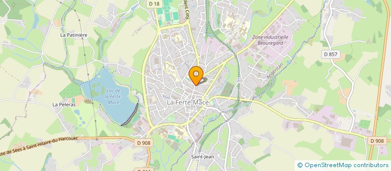 localisation de l'entreprise MADAME AURELIE TOUZET à LA FERTE MACE