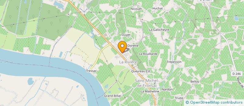 localisation de l'entreprise MADAME AURELIE TRAQUET  LA RIVIERE