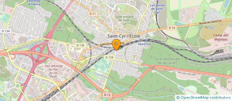 localisation de l'entreprise MADAME AURELIE TRAVERS  SAINT-CYR-L'ECOLE