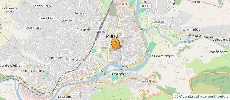 localisation de l'entreprise MADAME AURELIE TRAVERSE  MILLAU